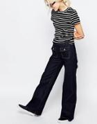 Monki Flared Jeans - Blue