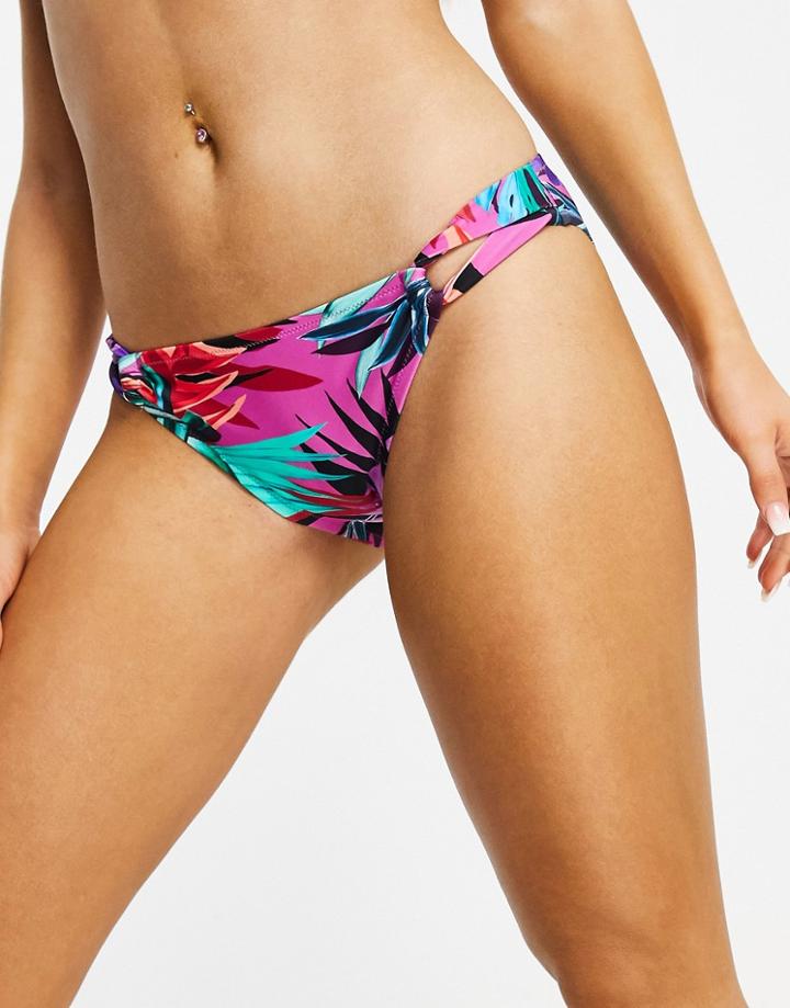 Figleaves Bahama Palm Bikini Bottoms In Multi
