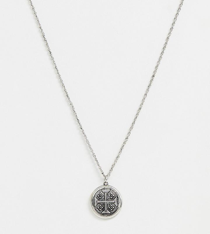 Reclaimed Vintage Inspired Necklace With Round Coin Style Pendant Exclusive To Asos