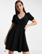 Asos Design Cut Out Back Mini Dress In Black