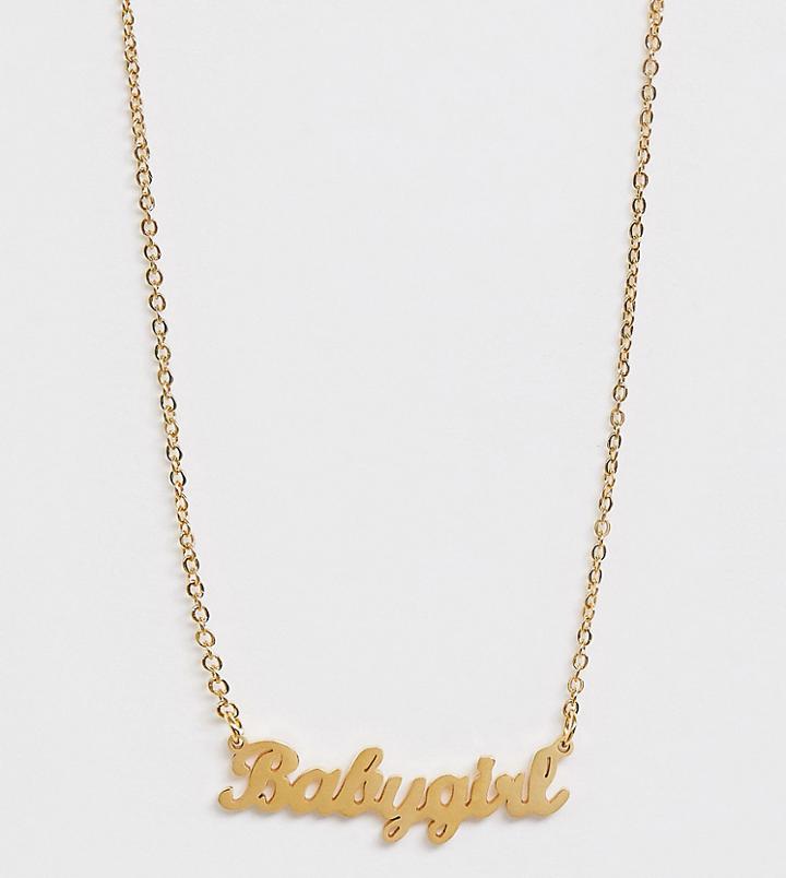 Image Gang Gold Filled Babygirl Necklace - Gold