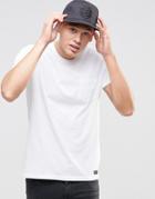 Element T-shirt With Crew Neck In Custom Regular Fit In White - Optic White