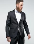 Selected Homme Skinny Suit Jacket In Stretch In Black - Black