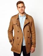 Asos Belted Trench - Tobacco