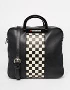 Love Moschino Checkered Tote Bag - Black