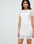 Rare Insert T-shirt Dress - White
