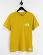 The North Face Berkley California Pocket T-shirt In Yellow