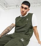 Puma Avenir Tank In Khaki-green