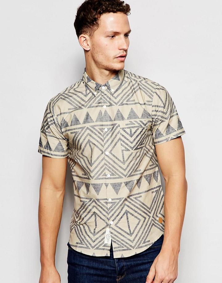 Native Youth Geo-tribal Short Sleeve Shirt - Multi