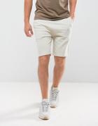 Asos Skinny Jersey Shorts In Stone - Beige