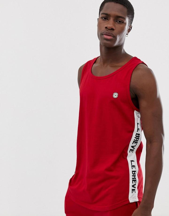 Le Breve Lounge Tank-red
