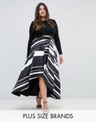 Coast Plus Striped Maxi Skirt - Multi