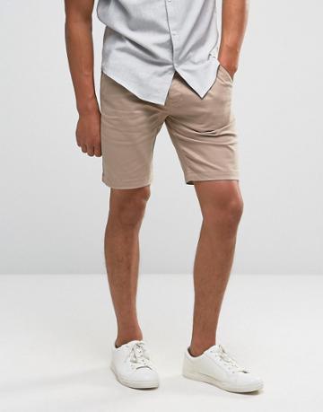 Threadbare Basic Shorts - Tan
