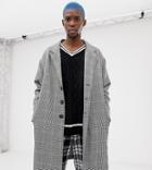 Collusion Overcoat In Gray Check