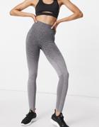 Love & Other Things Gym Seamless High Waisted Leggings In Gray Heather-grey