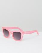 Jeepers Peepers Clear Pink Frame Sunglasses - Pink
