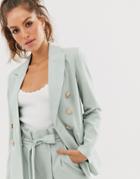 Unique21 Gold Button Blazer-green