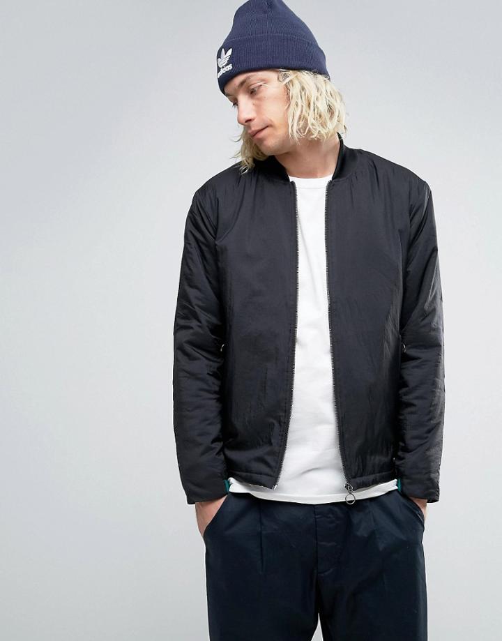 Adidas Originals Berlin Pack Eqt Bomber Jacket In Black Bk2182 - Black