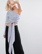 Style Mafia Reese One Shoulder Top - Blue