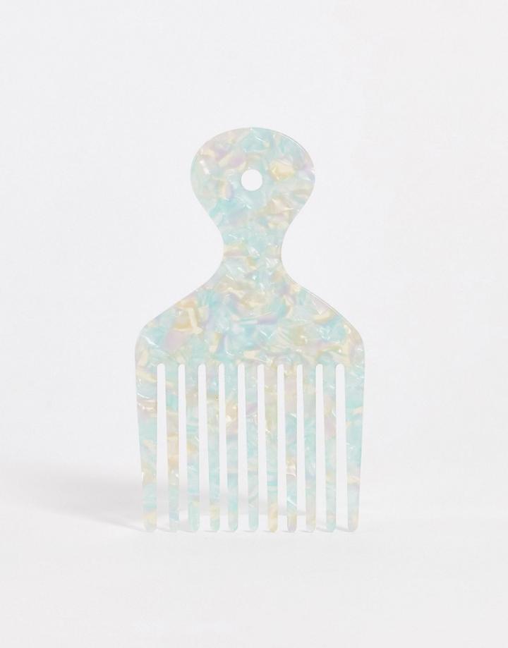 Asos Design Natural Curl Hair Comb-green