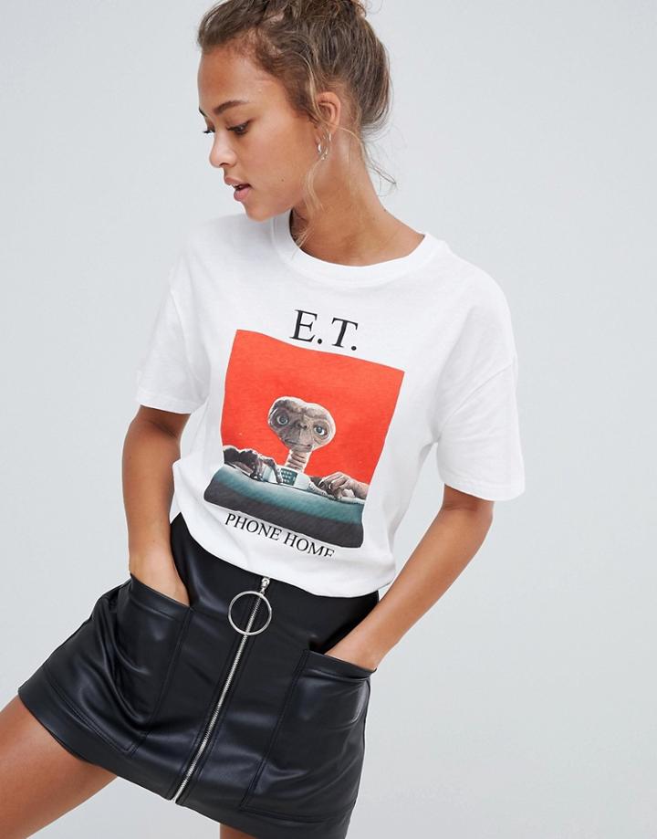 Bershka E.t T Shirt - Blue