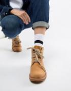 Caterpillar Faux Fur Lined Boots-tan