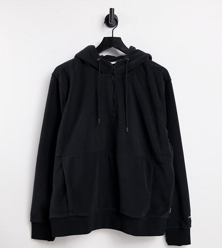 Calvin Klein Polar Fleece Hoodie In Black - Exclusive To Asos