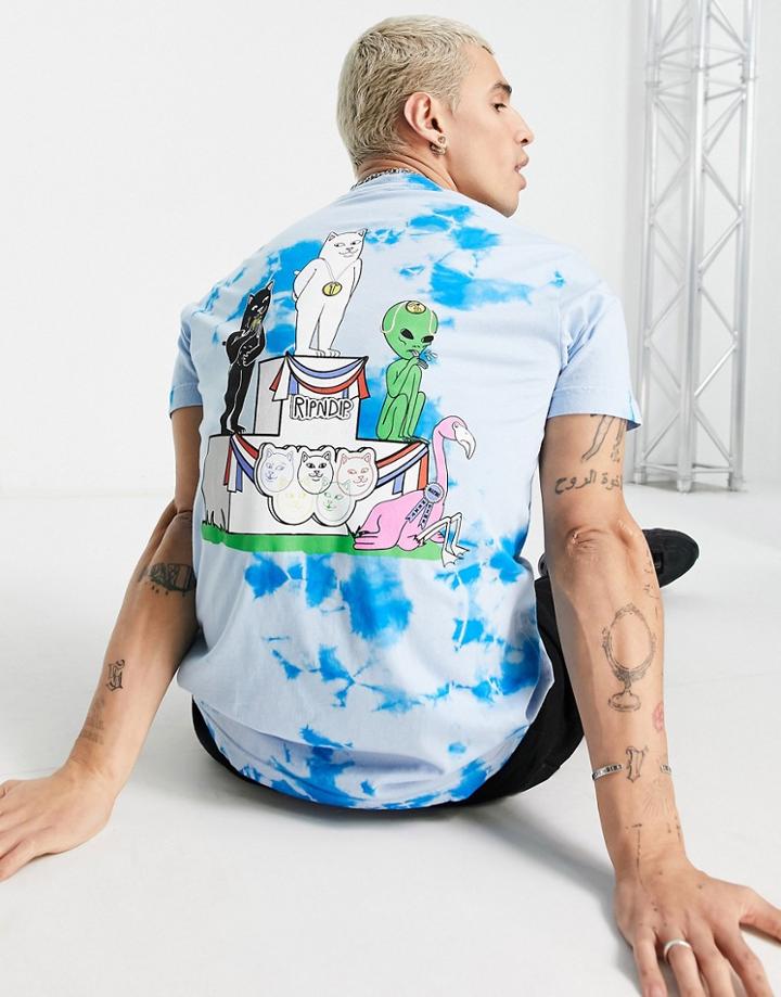 Ripndip Winners Circle Cloud Wash T-shirt In Blue