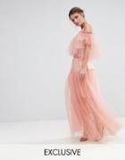 True Decadence Tulle Maxi Skirt - Pink