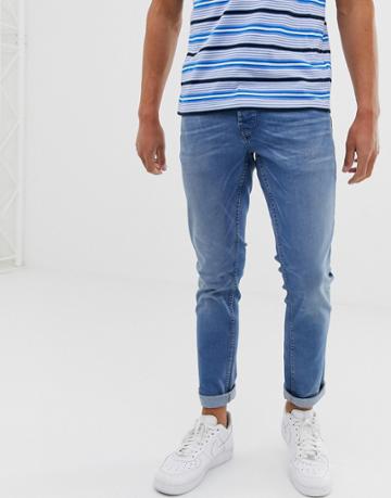 Solid Slim Fit Jean Light Wash - Blue