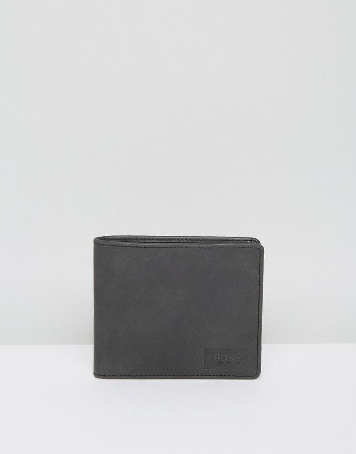 Boss Orange By Hugo Boss Leather Pulse Wallet Black - Black