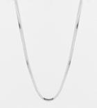 Lost Souls 3mm Flat Snake Chain Necklace In Sterling Silver