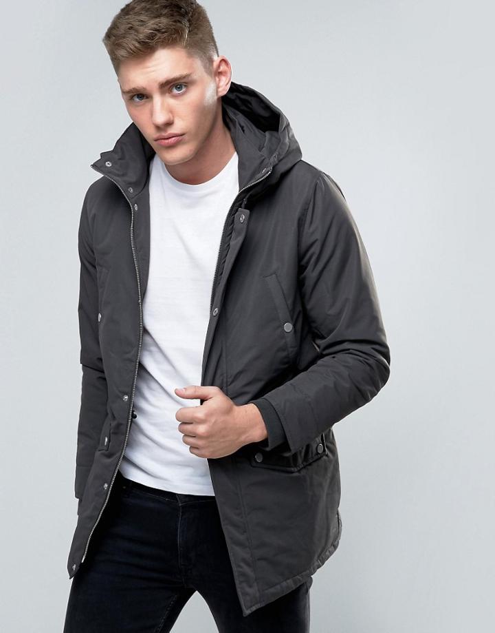 Lindbergh Parka With Insulation In Khaki - Green