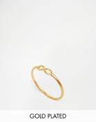 Dogeared Gold Plated Infinity Love Ring - Gold