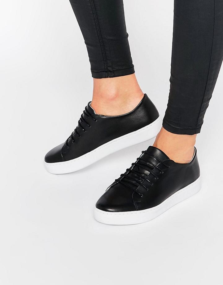 Sixtyseven Irma Black Lace Up Trainers - Black