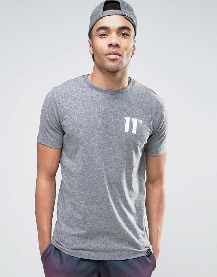 11 Degrees Muscle T-shirt In Grey - Gray