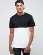 New Look Color Block T-shirt In Black - Black