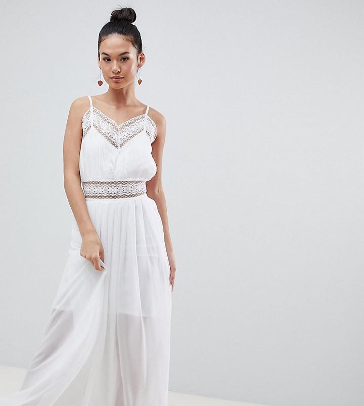 Boohoo Strappy Lace Insert Maxi Dress - Multi
