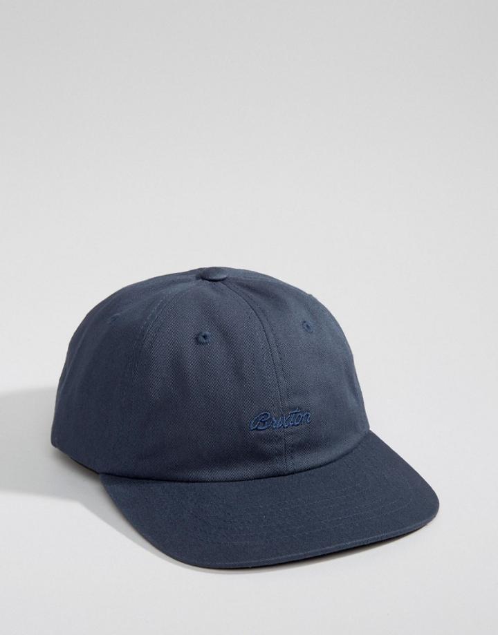 Brixton Trevor Cap With Adjustable Strap - Navy