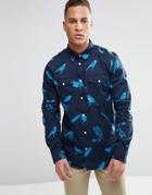 Wesc Gambrill Aop Shirt - Blue