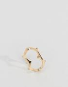 Asos Woven Leaf Ring - Gold