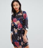 Parisian Tall Floral Print Shirt Dress-multi