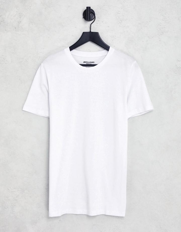 Jack & Jones Slim Fit Essential T-shirt In White