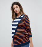 Asos Maternity Nursing Sweater In Wrap Shape - Multi