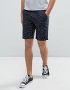 D-struct Polka Dot Shorts - Navy