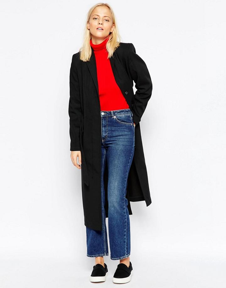 Wood Wood Kerry Long Coat - Black