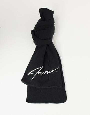 Amour Branded Scarf-black