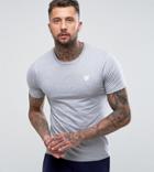Good For Nothing Muscle T-shirt In Grey With Chest Logo - Gray