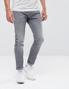 Esprit Jeans In Skinny Fit Stretch Denim - Gray
