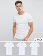 French Connection 3 Pack Lounge T-shirt-white